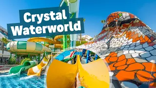 ALL WATER SLIDES at Crystal Waterworld Aquapark in Antalya, Türkiye!