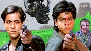 Karan Arjun Movie Behind The Scenes Shahrukh Khan Karan Arjun Movie Shooting Salman Khan 