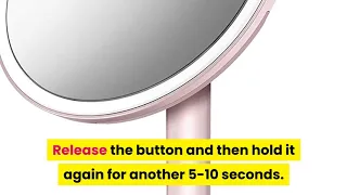 How to reset Simplehuman Sensor Lighted Makeup Vanity Mirror