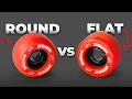 The BEST Wheels for Freeskating Round vs Flat