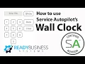 How to Use Service Autopilot Wall Clock