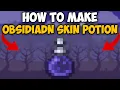 How To Make Obsidian Skin Potion in Terraria 1 4 5 Terraria How To Make Obsidian Skin Potion