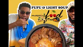 MASSIVE FOOD TOUR ep1 OKODIE NKWAN (AUTHENTIC FUFU WITH LIGHT SOUP)