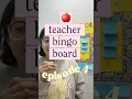 Back to School Bingo Week 4