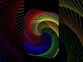 Colorful Rainbow Hexagon Python Turtle Graphics