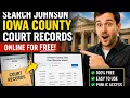 How to search Johnson Iowa County court records online for free