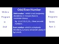 Find write a program in in php
