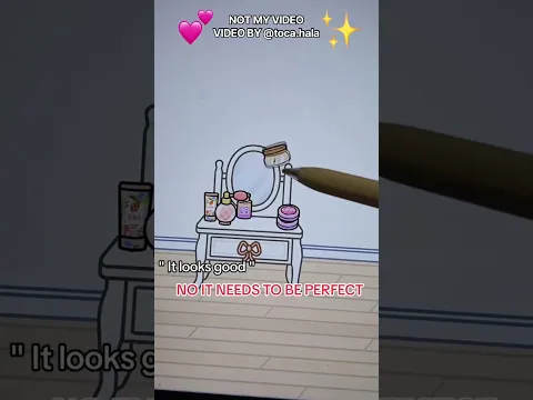 CAN SOMEBODY RELATE? OR IS IT JUST ME?? 🫣 SOMETIMES IT JUST NEEDS TO BE PERFECT 🤩 @toca.hala