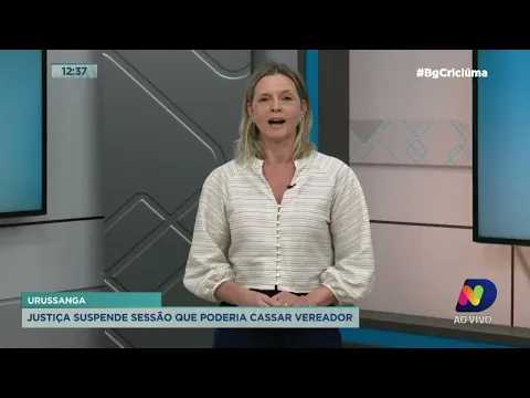 Karina Manarin: sessão para cassar vereador em Urussanga é suspensa pela Justiça