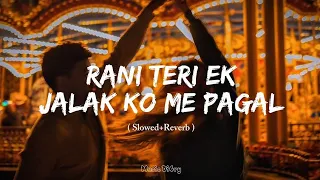 rani teri ek jalak se me pagal slowed reverb trending song slowedandreverb 