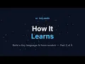 Build a Tiny Language AI from Scratch Loss Backpropagation Gradient Descent