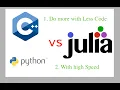 Julia Episode-9 Python CPP Julia Benchmark