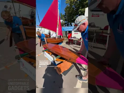 This $4,000 boat folds to the size of a door