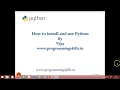 How to install Python in Windows and Linux