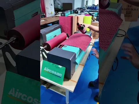 Machine à bulles en papier kraft, papier élastique absorbant les chocs pour une expédition transfrontalière sans risque.