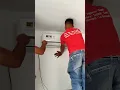 How to install split type aircon