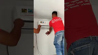 How to install split type aircon
