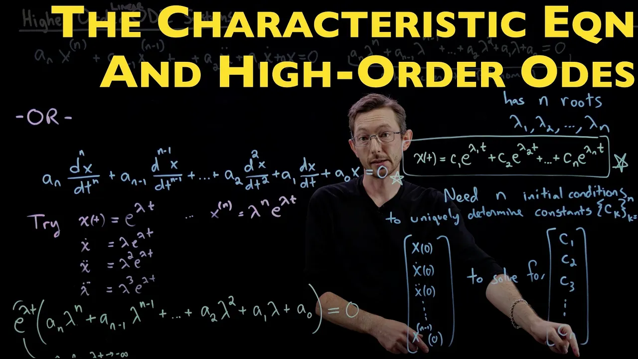 Solving General High-Order, Linear Ordinary Differential Equations (ODEs)