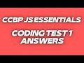 JS Essentials Coding Test 1 Answers CCBP JavaScript Coding Test 1 Solutions
