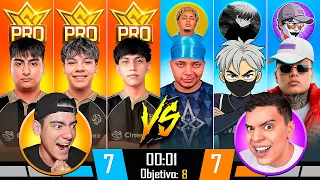 YOUTUBERS VS MUNDIALISTAS EN FREE FIRE * DONATO NEK7 SANTANA Y DEJAVU VS GAMEZKING Y TODO LYON *  🔥🔥