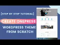 OnePress Wordpress Theme Installation Configuration Step by Step