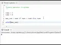 Ternary operator in python What is ternary operator in Python Python basics Python programming