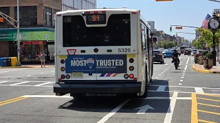On-Board Ride NJ TRANSIT 84 JOURNAL SQ VIA BERGENLINE NABI 40-SFW 5328