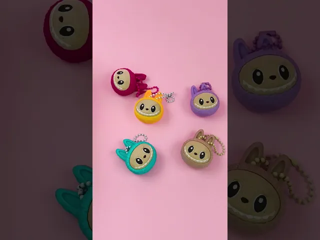 Labubu Clicker + Keychain, Print-in-Place & Print-in-Parts, Clicky Toy video thumbnail