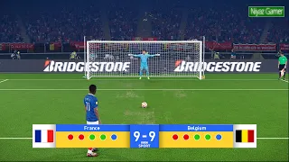 FRANCE vs BELGIUM - PENALTIES | Nations League 26/27 - Video Game Simulation | eFootball PES