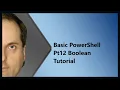 Basic PowerShell Pt12 Boolean Tutorial