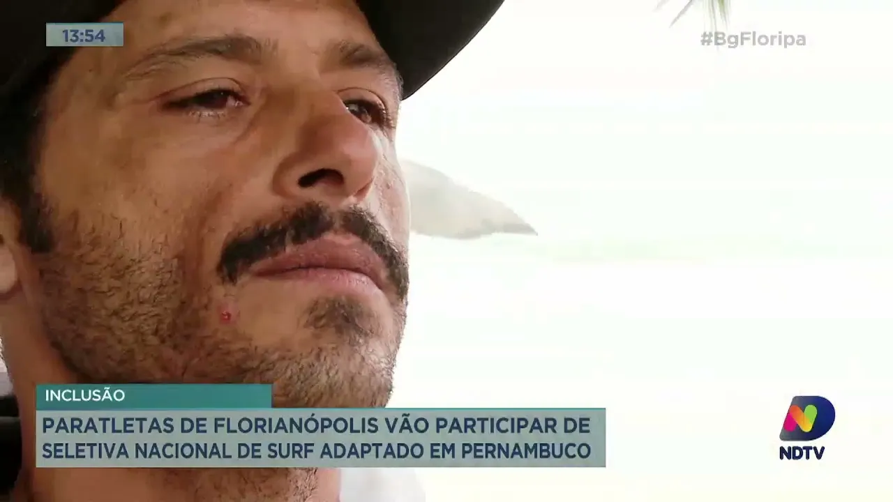 Paratletas de Florianópolis vão participar de seletiva nacional de surf adaptado em Pernambuco