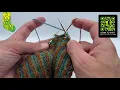 Simple Left-Leaning Single Decrease in Double-Knitted Brioche A Sockmatician Tutorial