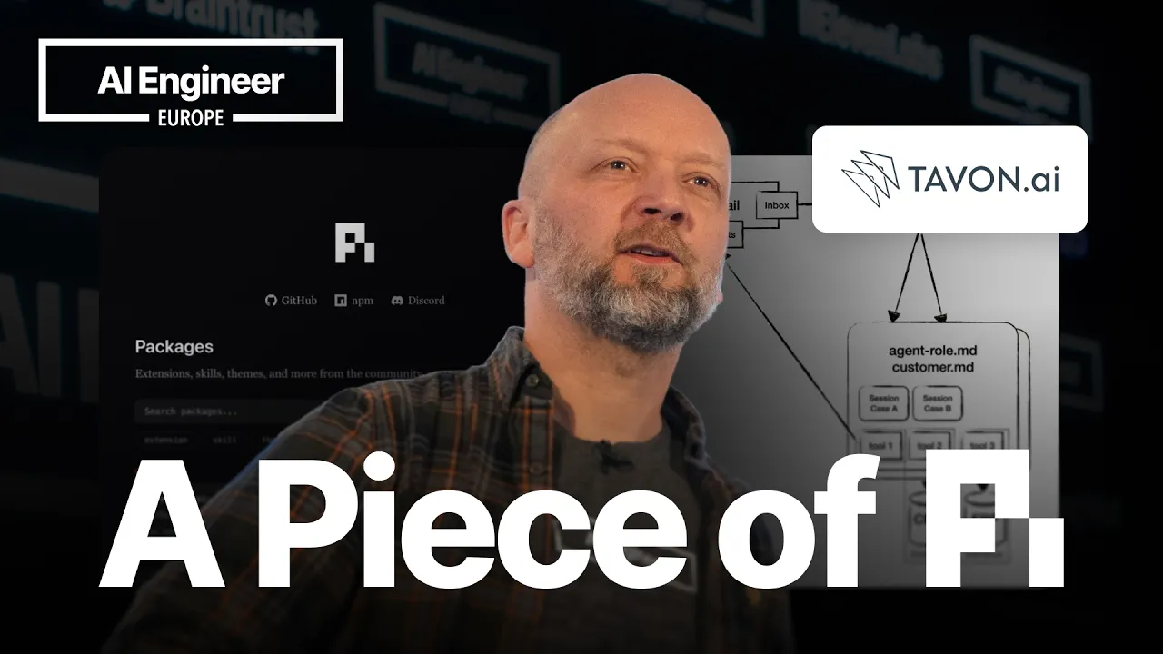A Piece of Pi: Embedding The OpenClaw Coding Agent In Your Product — Matthias Luebken, Tavon: video thumbnail