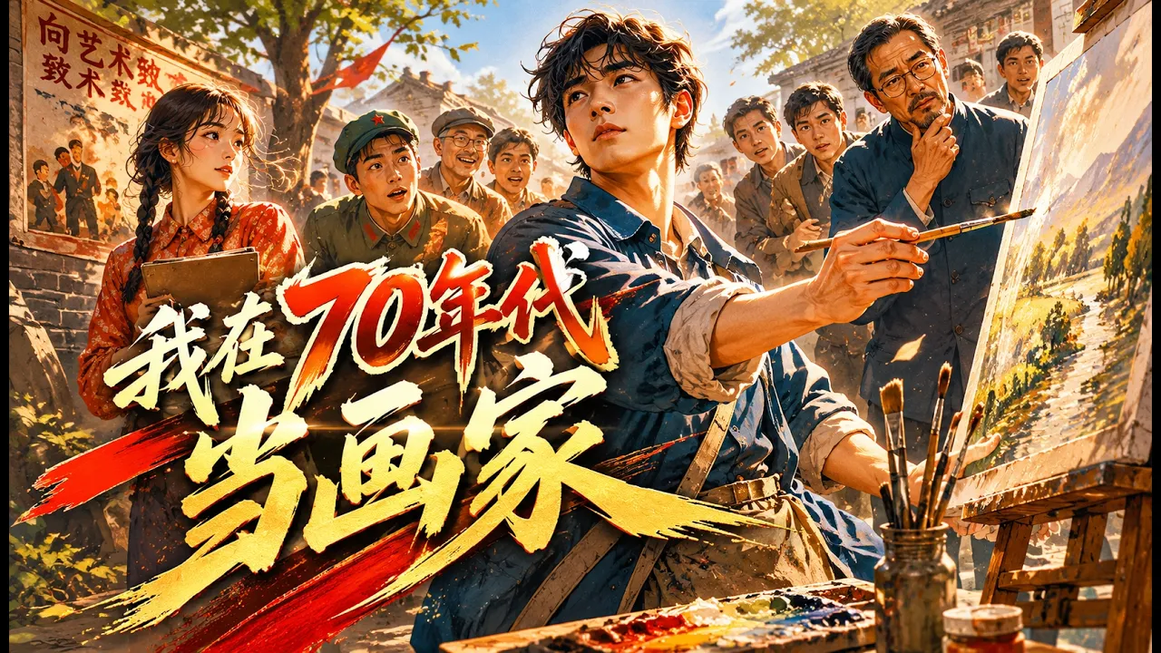🔥【AI末日回憶錄】《我在70年代当画家》💥#ai #電影 #末日 #穿越 #重生 #爽文 #爽文 poster