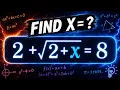 Nice Square Root Math Simplification Find the Value of X