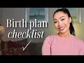 How To Create a Birth Plan Without Overcomplicating it