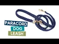HOW TO MAKE A PARACORD DOG LEASH TUTORIAL Cobra paracord weave