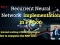 Recurrent Neural Network Implementation in Python Part-3 Working of Recurrent NN Training of RNN