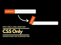 CSS Input Field Label Animation Keyframe Effects