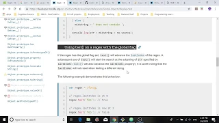 JavaScript Regular Expressions and the test Method
