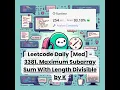 3381 Maximum Subarray Sum With Length Divisible by K Med Leetcode Daily 11-27-25