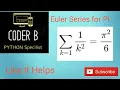 Finding pi in python through euler series