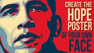 Photoshop Create Personalize Obama s HOPE Poster Design