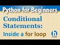 Python Conditional Statement inside a for Loop