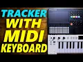 Polyend Tracker with a MIDI Controller