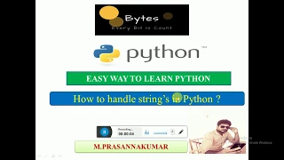 11 Python Tutorial in Tamil How to Handle strings in Python