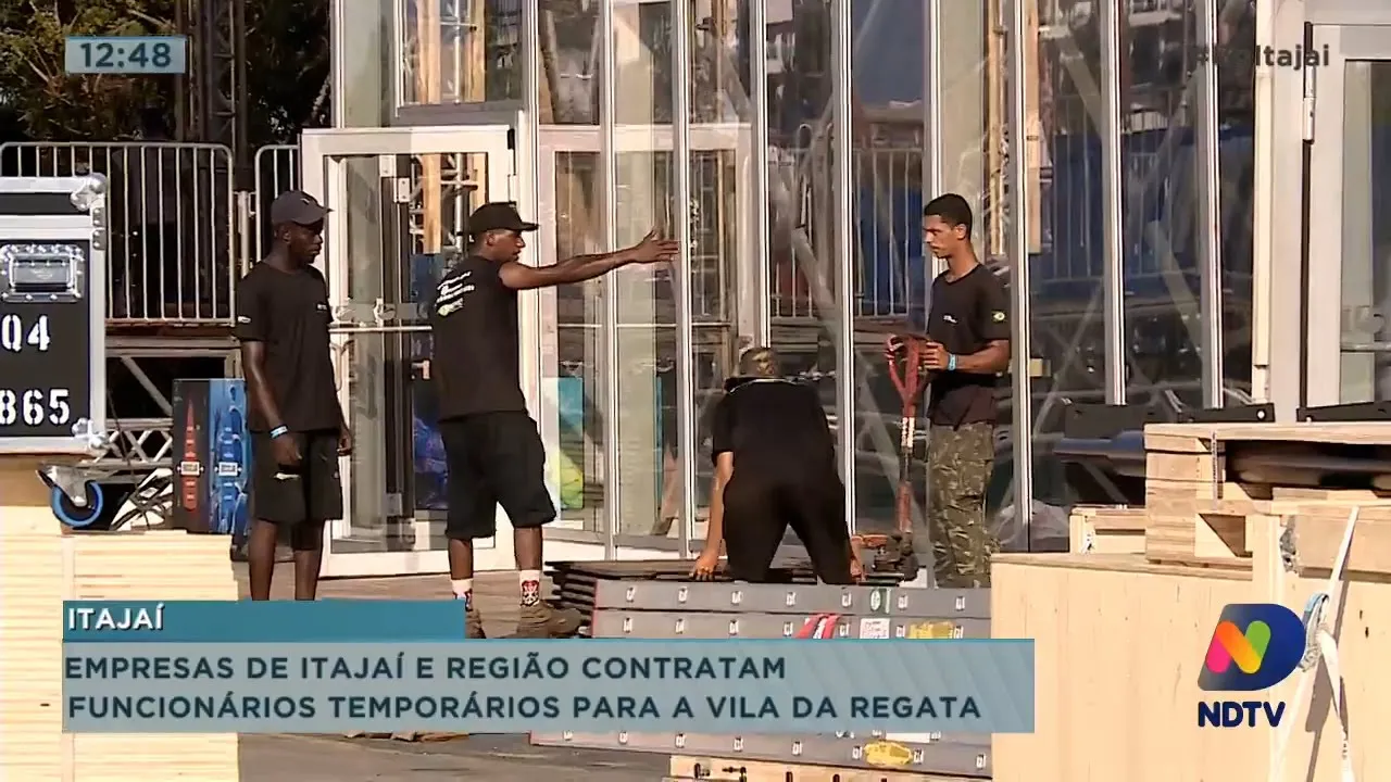 Empresas de Itajaí e região contratam funcionários temporários para Vila da Regata