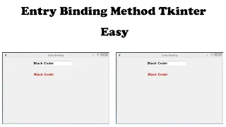 Entry Binding Tkinter
