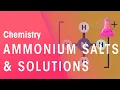 Ammonium Salts and Solutions Acids Bases Alkali s Chemistry FuseSchool