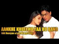 Download Lagu Aankhein khuli ho ya ho band lyrics #latamangeshkar #uditnarayan #mohabbatein #trending #popular